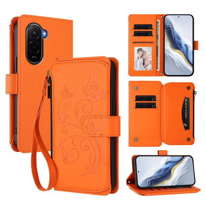Butterfly Love Flower Multi-card Zipper Wallet Leather Phone Case, For Xiaomi 17 Max 5G, For Xiaomi 17T Pro 5G, For Xiaomi Poco M7 4G 169mm, For Xiaomi 15T Pro 5G, For Xiaomi 15T 5G, For Xiaomi Poco F7 Ultra / Redmi K80 Pro                             ...
