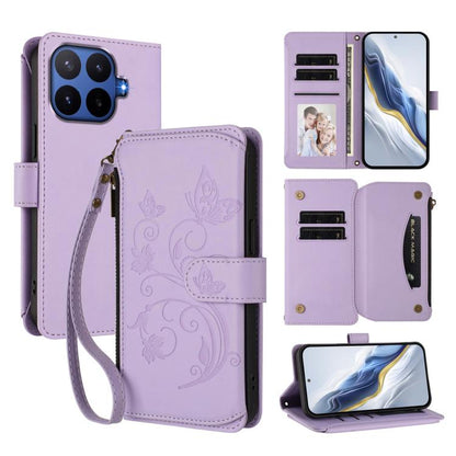 Butterfly Love Flower Multi-card Zipper Wallet Leather Phone Case, For Xiaomi 17 Max 5G, For Xiaomi 17T Pro 5G, For Xiaomi Poco M7 4G 169mm, For Xiaomi 15T Pro 5G, For Xiaomi 15T 5G, For Xiaomi Poco F7 Ultra / Redmi K80 Pro                             ...