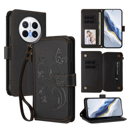 Butterfly Love Flower Multi-card Zipper Wallet Leather Phone Case, For Huawei Mate 70 Pro, For Huawei Mate 70, For Huawei nova 13 Pro, For Huawei nova 13 / 12, For Huawei Pura 70 Pro / 70 Pro+, For Huawei nova 12S 4G / 11 4G / 5G, For Huawei Pura 70   ...