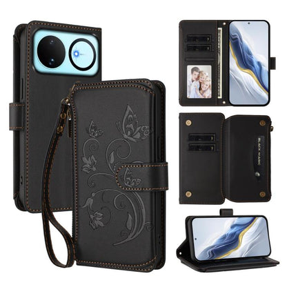 Butterfly Love Flower Multi-card Zipper Wallet Leather Phone Case, For Huawei nova 14 5G / 15 / 16z, For Huawei nova 16, For Huawei Mate 70 Air 5G, For Huawei Pura 80 Ultra 5G, For Huawei Pura 80 Pro 5G, For Huawei Pura 80 5G, For Huawei Enjoy 80s 4G  ...