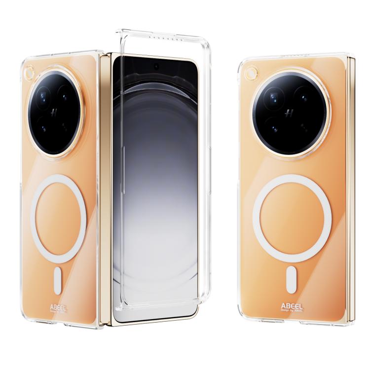 ABEEL Transparent MagSafe Magnetic Scratch-resistant PC Phone Case, For OPPO Find N6 5G, For OPPO Find N5, For OPPO Find N3, For OPPO Find N3 Flip