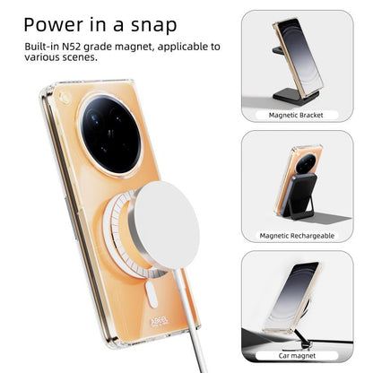 ABEEL Transparent MagSafe Magnetic Scratch-resistant PC Phone Case, For OPPO Find N6 5G, For OPPO Find N5, For OPPO Find N3, For OPPO Find N3 Flip