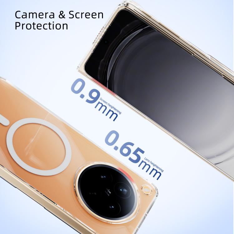 ABEEL Transparent MagSafe Magnetic Scratch-resistant PC Phone Case, For OPPO Find N6 5G, For OPPO Find N5, For OPPO Find N3, For OPPO Find N3 Flip