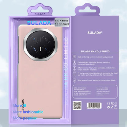 SULADA Skin Feel Liquid Leather Shockproof Phone Case, For Honor Magic V6, For Honor Magic V5, For Honor Magic V Flip