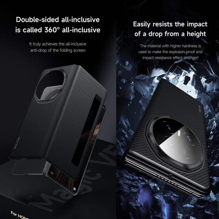 360-degree anti-drop style phone case with textured dark cover and dual camera window view