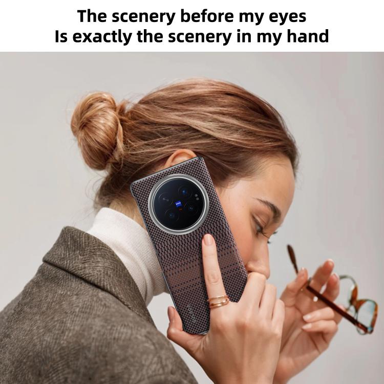 SULADA Kevlar Woven Texture Magnetic Leather Phone Case, For vivo X Fold6 5G, For vivo X Fold5