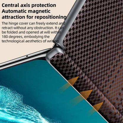 SULADA Kevlar Woven Texture Magnetic Leather Phone Case, For vivo X Fold6 5G, For vivo X Fold5