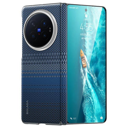 SULADA Kevlar Woven Texture Magnetic Leather Phone Case, For vivo X Fold6 5G, For vivo X Fold5