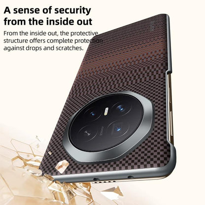 Blue woven texture magnetic phone case back with oval lens guard and side buttons