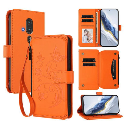 Butterfly Love Flower Multi-card Zipper Wallet Leather Phone Case, For Fujitsu Arrows We3, For Fujitsu RakuRaku F-53E, For Fujitsu Arrows We2 F-52E, For Fujitsu Arrows We2 Plus F-51E