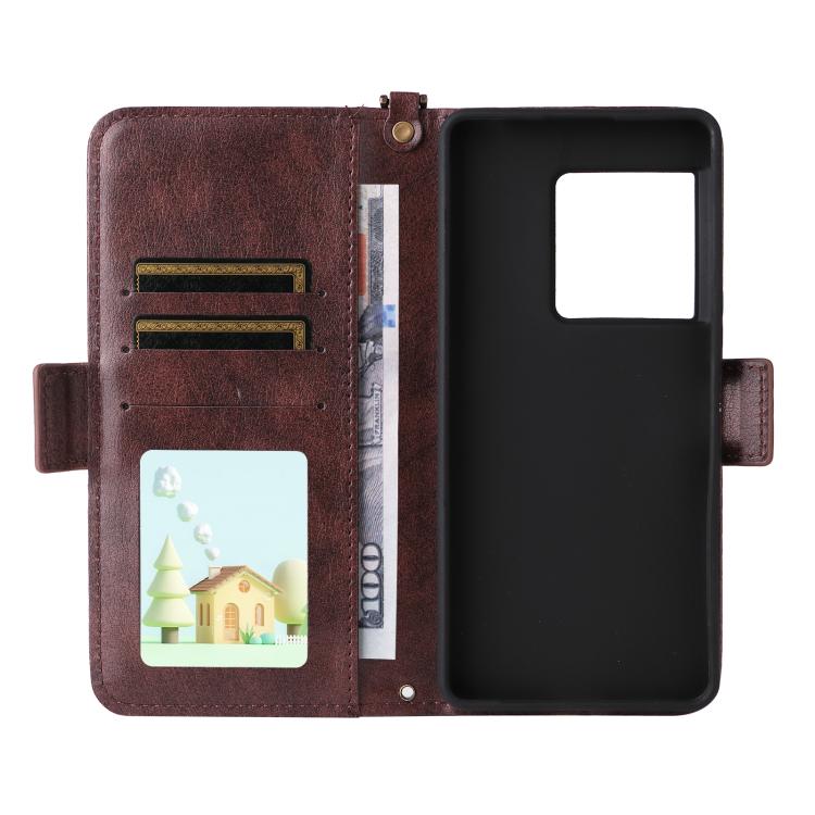 Multi-card Slots Crossbody Cowhide Leather Phone Case, For Sony Xperia 1 VIII, For Sony Xperia 10 VII, For Sony Xperia 10 VI, For Sony Xperia 1 VI
