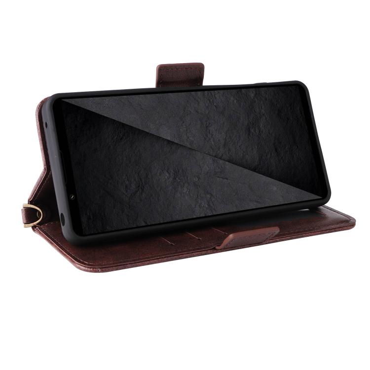 Multi-card Slots Crossbody Cowhide Leather Phone Case, For Sony Xperia 1 VIII, For Sony Xperia 10 VII, For Sony Xperia 10 VI, For Sony Xperia 1 VI