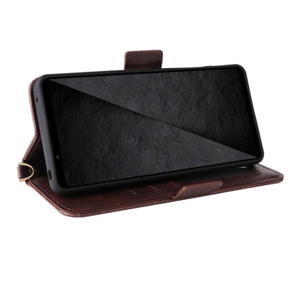 Multi-card Slots Crossbody Cowhide Leather Phone Case, For Sony Xperia 1 VIII, For Sony Xperia 10 VII, For Sony Xperia 10 VI, For Sony Xperia 1 VI