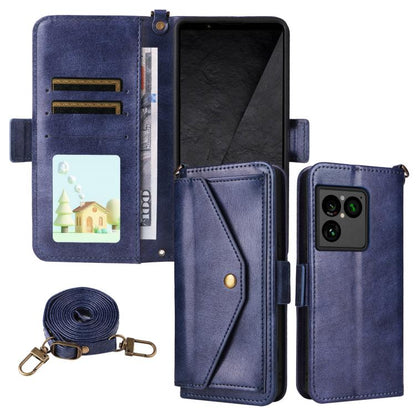 Multi-card Slots Crossbody Cowhide Leather Phone Case, For Sony Xperia 1 VIII, For Sony Xperia 10 VII, For Sony Xperia 10 VI, For Sony Xperia 1 VI