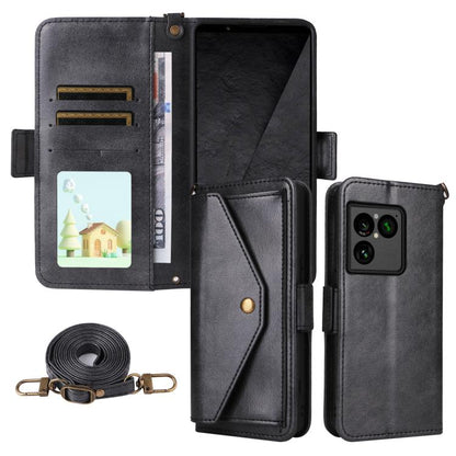 Multi-card Slots Crossbody Cowhide Leather Phone Case, For Sony Xperia 1 VIII, For Sony Xperia 10 VII, For Sony Xperia 10 VI, For Sony Xperia 1 VI