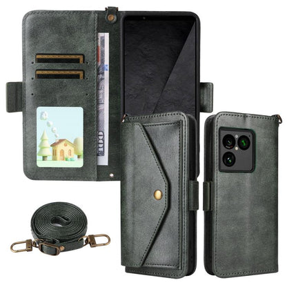 Multi-card Slots Crossbody Cowhide Leather Phone Case, For Sony Xperia 1 VIII, For Sony Xperia 10 VII, For Sony Xperia 10 VI, For Sony Xperia 1 VI