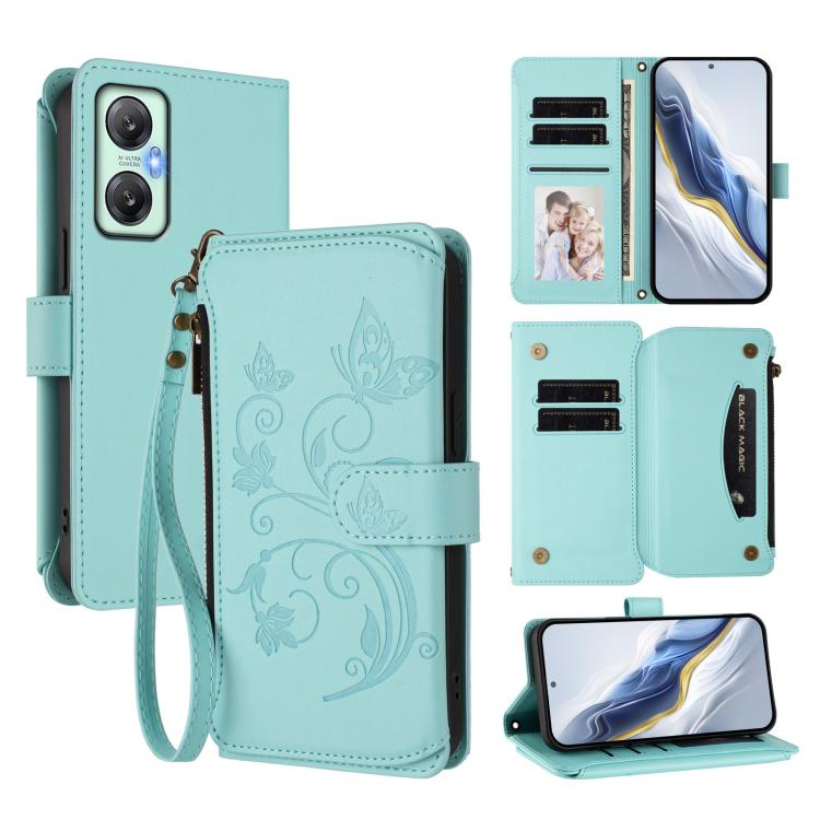 Butterfly Love Flower Multi-card Zipper Wallet Leather Phone Case, For Infinix Hot 30 4G, For Infinix Hot 20s / 20 Pro, For Infinix Hot 20 5G, For Infinix Smart 7 Global, For Infinix Hot 12i / 20i, For Infinix Zero 5G 2023, For Infinix Hot 20 Play     ...