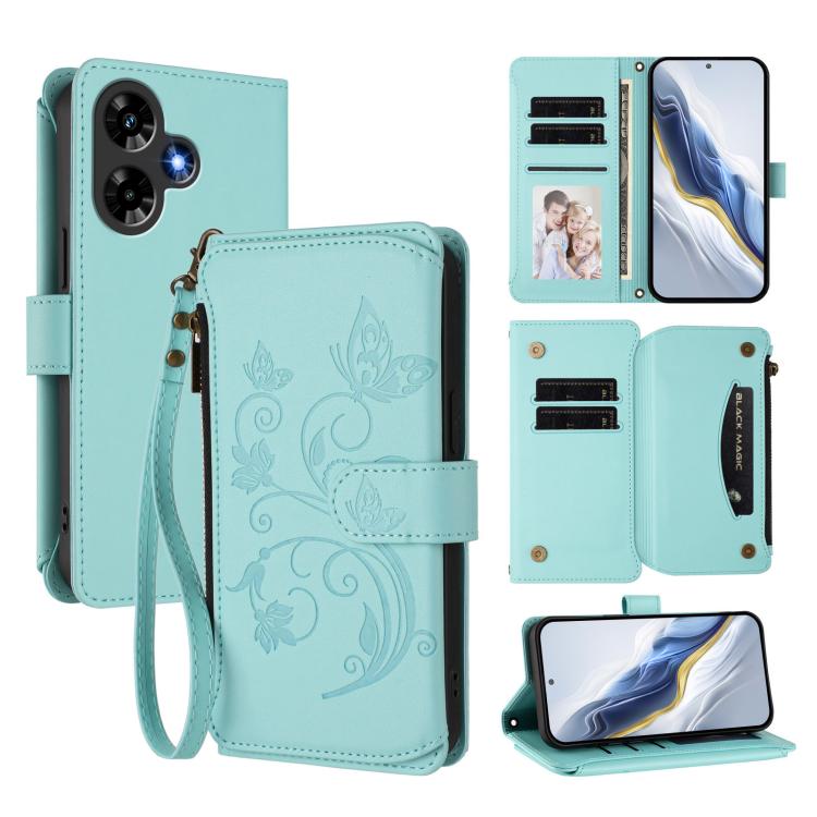 Butterfly Love Flower Multi-card Zipper Wallet Leather Phone Case, For Infinix Hot 30 4G, For Infinix Hot 20s / 20 Pro, For Infinix Hot 20 5G, For Infinix Smart 7 Global, For Infinix Hot 12i / 20i, For Infinix Zero 5G 2023, For Infinix Hot 20 Play     ...