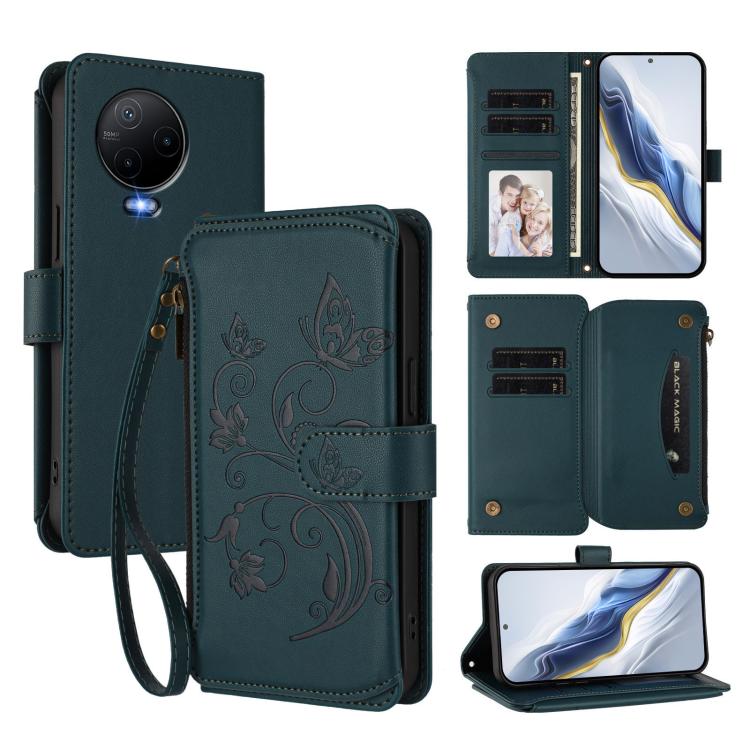 Butterfly Love Flower Multi-card Zipper Wallet Leather Phone Case, For Infinix Hot 30 4G, For Infinix Hot 20s / 20 Pro, For Infinix Hot 20 5G, For Infinix Smart 7 Global, For Infinix Hot 12i / 20i, For Infinix Zero 5G 2023, For Infinix Hot 20 Play     ...