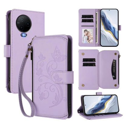 Butterfly Love Flower Multi-card Zipper Wallet Leather Phone Case, For Infinix Hot 30 4G, For Infinix Hot 20s / 20 Pro, For Infinix Hot 20 5G, For Infinix Smart 7 Global, For Infinix Hot 12i / 20i, For Infinix Zero 5G 2023, For Infinix Hot 20 Play     ...