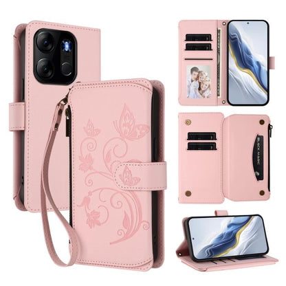 Butterfly Love Flower Multi-card Zipper Wallet Leather Phone Case, For Infinix Hot 30 4G, For Infinix Hot 20s / 20 Pro, For Infinix Hot 20 5G, For Infinix Smart 7 Global, For Infinix Hot 12i / 20i, For Infinix Zero 5G 2023, For Infinix Hot 20 Play     ...