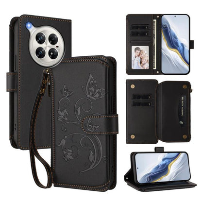 Butterfly Love Flower Multi-card Zipper Wallet Leather Phone Case, For Infinix Note 50 4G / 50 Pro 4G, For Infinix Hot 50i 4G / Smart 9 4G, For Infinix Hot 50 Pro+ 4G, For Infinix Hot 50 4G, For Infinix Hot 50 5G, For Infinix Zero 40 5G                ...