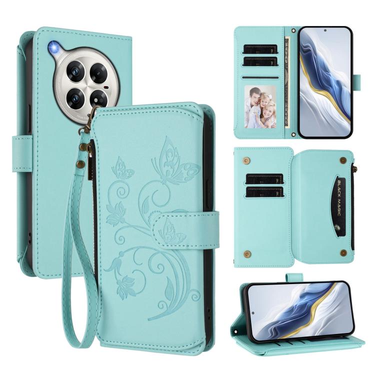Butterfly Love Flower Multi-card Zipper Wallet Leather Phone Case, For Infinix Note 50 4G / 50 Pro 4G, For Infinix Hot 50i 4G / Smart 9 4G, For Infinix Hot 50 Pro+ 4G, For Infinix Hot 50 4G, For Infinix Hot 50 5G, For Infinix Zero 40 5G                ...