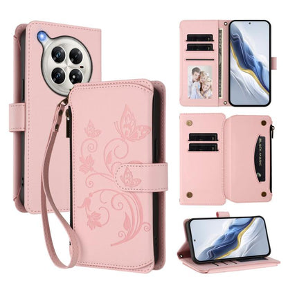 Butterfly Love Flower Multi-card Zipper Wallet Leather Phone Case, For Infinix Note 50 4G / 50 Pro 4G, For Infinix Hot 50i 4G / Smart 9 4G, For Infinix Hot 50 Pro+ 4G, For Infinix Hot 50 4G, For Infinix Hot 50 5G, For Infinix Zero 40 5G                ...
