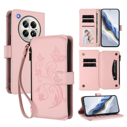 Butterfly Love Flower Multi-card Zipper Wallet Leather Phone Case, For Infinix Note 50 4G / 50 Pro 4G, For Infinix Hot 50i 4G / Smart 9 4G, For Infinix Hot 50 Pro+ 4G, For Infinix Hot 50 4G, For Infinix Hot 50 5G, For Infinix Zero 40 5G                ...