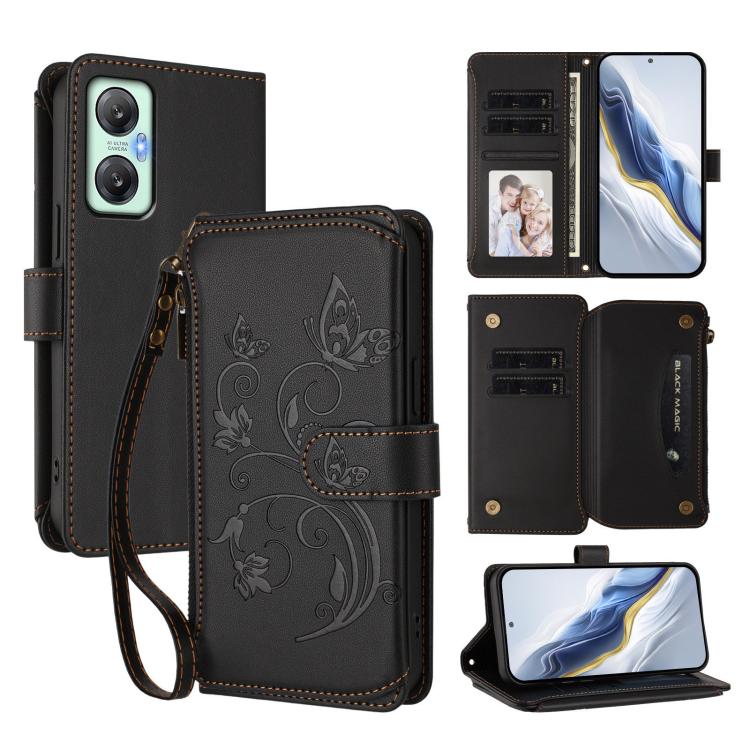 Butterfly Love Flower Multi-card Zipper Wallet Leather Phone Case, For Infinix Hot 30 4G, For Infinix Hot 20s / 20 Pro, For Infinix Hot 20 5G, For Infinix Smart 7 Global, For Infinix Hot 12i / 20i, For Infinix Zero 5G 2023, For Infinix Hot 20 Play     ...