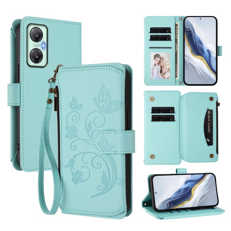 Butterfly Love Flower Multi-card Zipper Wallet Leather Phone Case, For Infinix Hot 30 4G, For Infinix Hot 20s / 20 Pro, For Infinix Hot 20 5G, For Infinix Smart 7 Global, For Infinix Hot 12i / 20i, For Infinix Zero 5G 2023, For Infinix Hot 20 Play     ...
