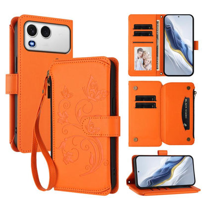 Butterfly Love Flower Multi-card Zipper Wallet Leather Phone Case, For Itel A200 4G / A200+ 4G, For Itel A95 5G, For Itel A90 4G, For Itel City 100, For Itel A58 Lite / A49 Play, For Itel S25 Ultra 4G Curved, For Itel S25 4G Flat, For Itel A80 4G      ...
