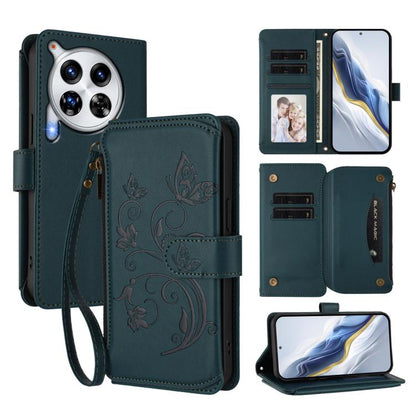 Butterfly Love Flower Multi-card Zipper Wallet Leather Phone Case, For Tecno Camon 30S / 30S Pro, For Tecno Spark 30 Pro 4G, For Tecno Spark 30 5G / Pova 6 Neo 5G, For Tecno Spark 30 4G, For Tecno Spark GO 5G 2025 / Hot 60i 4G, For Tecno Spark 30C 4G  ...
