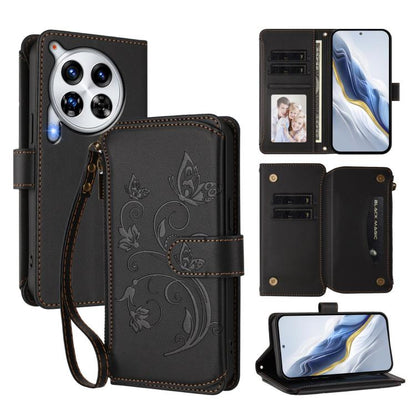 Butterfly Love Flower Multi-card Zipper Wallet Leather Phone Case, For Tecno Camon 30S / 30S Pro, For Tecno Spark 30 Pro 4G, For Tecno Spark 30 5G / Pova 6 Neo 5G, For Tecno Spark 30 4G, For Tecno Spark GO 5G 2025 / Hot 60i 4G, For Tecno Spark 30C 4G  ...