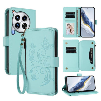 Butterfly Love Flower Multi-card Zipper Wallet Leather Phone Case, For Tecno Camon 30S / 30S Pro, For Tecno Spark 30 Pro 4G, For Tecno Spark 30 5G / Pova 6 Neo 5G, For Tecno Spark 30 4G, For Tecno Spark GO 5G 2025 / Hot 60i 4G, For Tecno Spark 30C 4G  ...