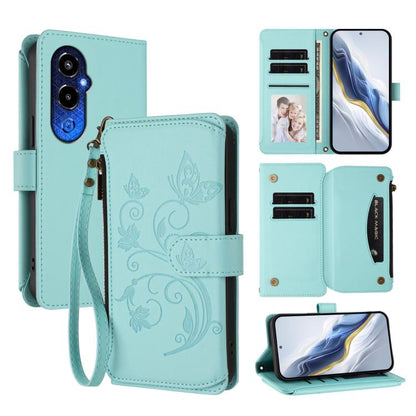 Butterfly Love Flower Multi-card Zipper Wallet Leather Phone Case, For Tecno Spark 10 5G, For Tecno Spark 10C / 10 4G, For Tecno Spark 10 Pro 4G / K17 4G, For Tecno Pova 4 Pro, For Tecno Pova 4, For Tecno Pova Neo 2, For Tecno Spark GO 2022 / 8C / 9   ...