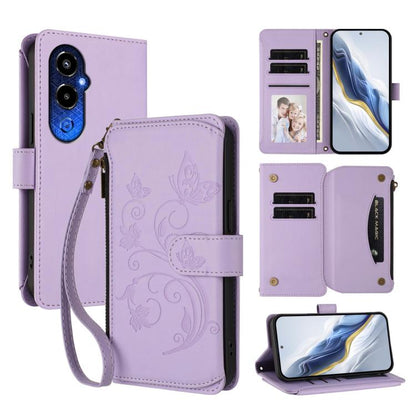 Butterfly Love Flower Multi-card Zipper Wallet Leather Phone Case, For Tecno Spark 10 5G, For Tecno Spark 10C / 10 4G, For Tecno Spark 10 Pro 4G / K17 4G, For Tecno Pova 4 Pro, For Tecno Pova 4, For Tecno Pova Neo 2, For Tecno Spark GO 2022 / 8C / 9   ...