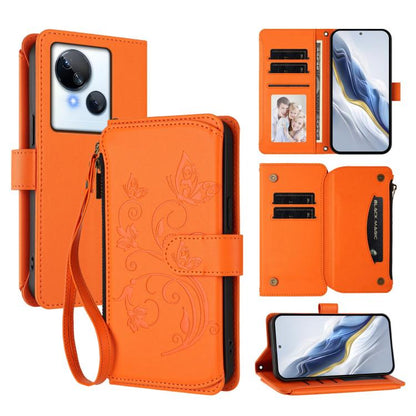 Butterfly Love Flower Multi-card Zipper Wallet Leather Phone Case, For Tecno Spark 10 5G, For Tecno Spark 10C / 10 4G, For Tecno Spark 10 Pro 4G / K17 4G, For Tecno Pova 4 Pro, For Tecno Pova 4, For Tecno Pova Neo 2, For Tecno Spark GO 2022 / 8C / 9   ...