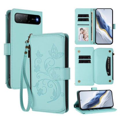 Butterfly Love Flower Multi-card Zipper Wallet Leather Phone Case, For Tecno Camon 30S / 30S Pro, For Tecno Spark 30 Pro 4G, For Tecno Spark 30 5G / Pova 6 Neo 5G, For Tecno Spark 30 4G, For Tecno Spark GO 5G 2025 / Hot 60i 4G, For Tecno Spark 30C 4G  ...