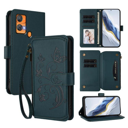 Butterfly Love Flower Multi-card Zipper Wallet Leather Phone Case, For Oukitel C1 Pro / C1, For Oukitel C65 Pro / C65, For Oukitel C58 / C58 Pro, For Oukitel C57S / C57 / C57 Pro, For Oukitel C53, For Oukitel C50, For Oukitel C37, For Oukitel C51      ...