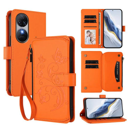 Butterfly Love Flower Multi-card Zipper Wallet Leather Phone Case, For Oukitel C1 Pro / C1, For Oukitel C65 Pro / C65, For Oukitel C58 / C58 Pro, For Oukitel C57S / C57 / C57 Pro, For Oukitel C53, For Oukitel C50, For Oukitel C37, For Oukitel C51      ...