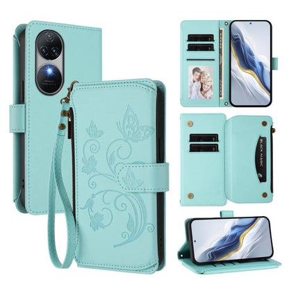Butterfly Love Flower Multi-card Zipper Wallet Leather Phone Case, For Oukitel C1 Pro / C1, For Oukitel C65 Pro / C65, For Oukitel C58 / C58 Pro, For Oukitel C57S / C57 / C57 Pro, For Oukitel C53, For Oukitel C50, For Oukitel C37, For Oukitel C51      ...