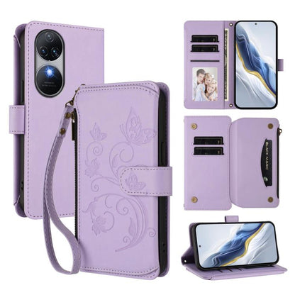 Butterfly Love Flower Multi-card Zipper Wallet Leather Phone Case, For Oukitel C1 Pro / C1, For Oukitel C65 Pro / C65, For Oukitel C58 / C58 Pro, For Oukitel C57S / C57 / C57 Pro, For Oukitel C53, For Oukitel C50, For Oukitel C37, For Oukitel C51      ...