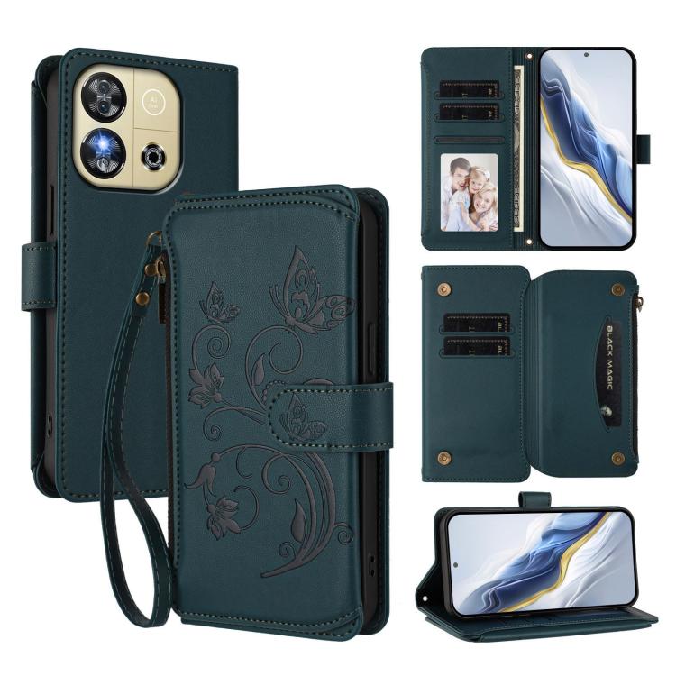 Butterfly Love Flower Multi-card Zipper Wallet Leather Phone Case, For Oukitel C1 Pro / C1, For Oukitel C65 Pro / C65, For Oukitel C58 / C58 Pro, For Oukitel C57S / C57 / C57 Pro, For Oukitel C53, For Oukitel C50, For Oukitel C37, For Oukitel C51      ...