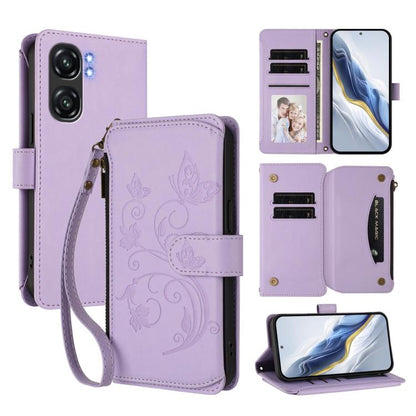 Butterfly Love Flower Multi-card Zipper Wallet Leather Phone Case, For Oukitel C1 Pro / C1, For Oukitel C65 Pro / C65, For Oukitel C58 / C58 Pro, For Oukitel C57S / C57 / C57 Pro, For Oukitel C53, For Oukitel C50, For Oukitel C37, For Oukitel C51      ...