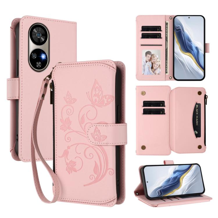 Butterfly Love Flower Multi-card Zipper Wallet Leather Phone Case, For Ulefone Note 21, For Ulefone Note 18 Ultra / Note 18 Pro, For Ulefone Note 20 Pro, For Ulefone Note 19, For Ulefone Note 17 Pro, For Ulefone Note 16 Pro, For Ulefone Note 14
