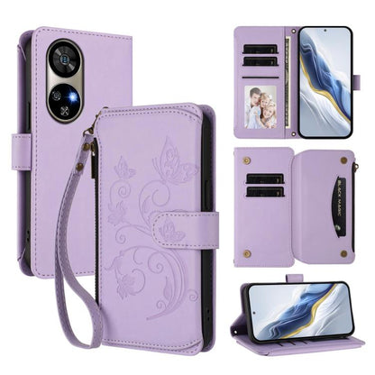 Butterfly Love Flower Multi-card Zipper Wallet Leather Phone Case, For Ulefone Note 21, For Ulefone Note 18 Ultra / Note 18 Pro, For Ulefone Note 20 Pro, For Ulefone Note 19, For Ulefone Note 17 Pro, For Ulefone Note 16 Pro, For Ulefone Note 14
