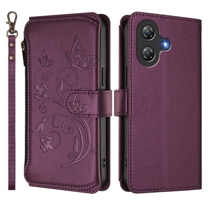 Butterfly Love Flower Multi-card Zipper Wallet Leather Phone Case, For Ulefone Note 21, For Ulefone Note 18 Ultra / Note 18 Pro, For Ulefone Note 20 Pro, For Ulefone Note 19, For Ulefone Note 17 Pro, For Ulefone Note 16 Pro, For Ulefone Note 14