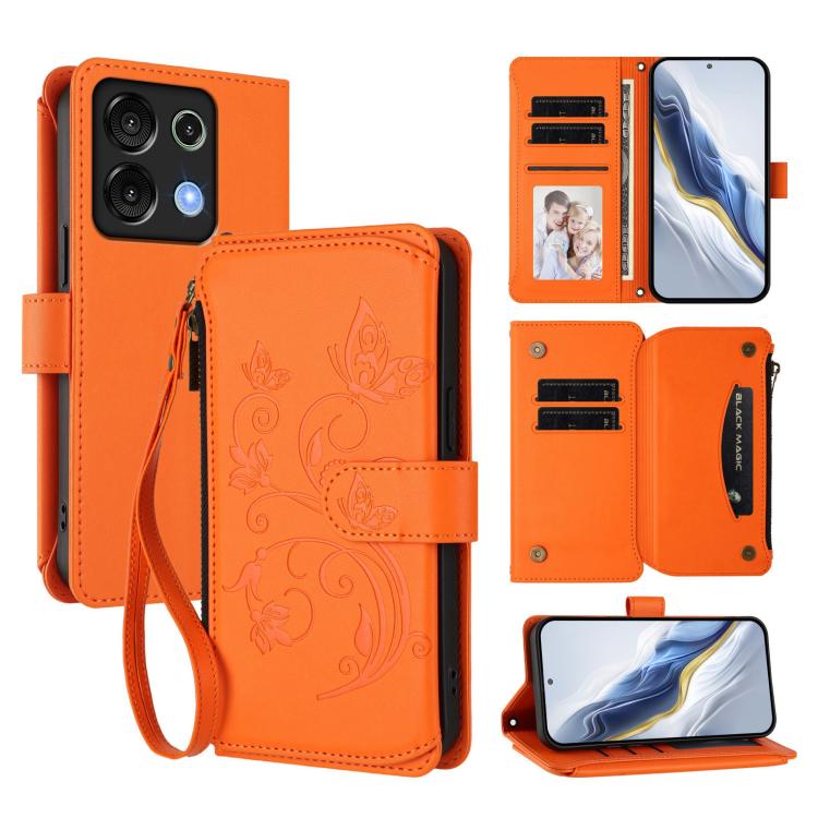 Butterfly Love Flower Multi-card Zipper Wallet Leather Phone Case, For Umidigi G100, For Umidigi Note 100, For Umidigi Note 90, For Umidigi A15 / A15C / A15T, For Umidigi G9 5G, For Umidigi Bison X20, For Umidigi Power 7 / Power 7S                     ...
