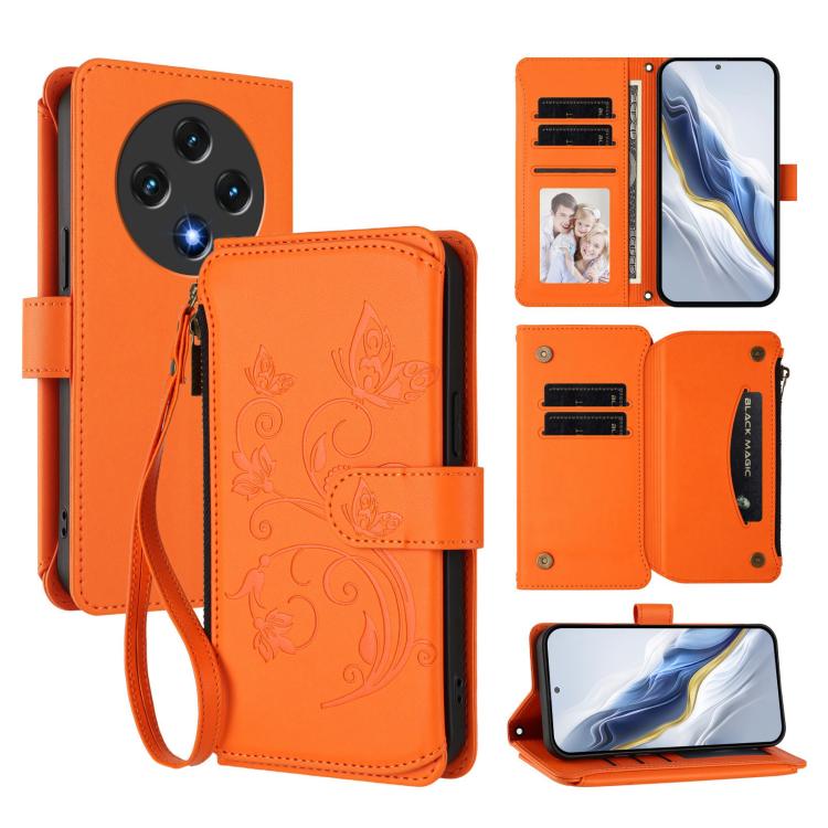 Butterfly Love Flower Multi-card Zipper Wallet Leather Phone Case, For Umidigi G100, For Umidigi Note 100, For Umidigi Note 90, For Umidigi A15 / A15C / A15T, For Umidigi G9 5G, For Umidigi Bison X20, For Umidigi Power 7 / Power 7S                     ...